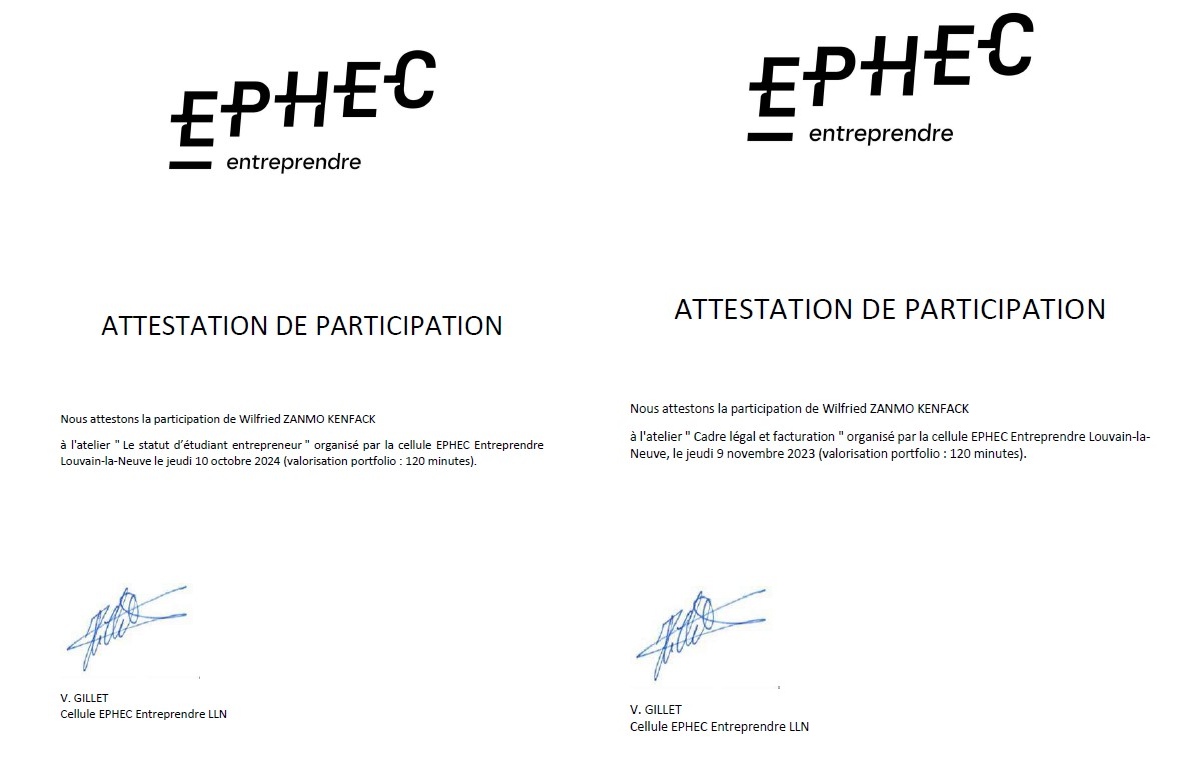 Preuve Atelier EPHEC