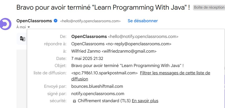 Preuve Formation Java